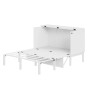 okwish Schrankbett 140x200cm mit Lattenrost Wandbett Schlafzimmer Weiß ohne Matratze