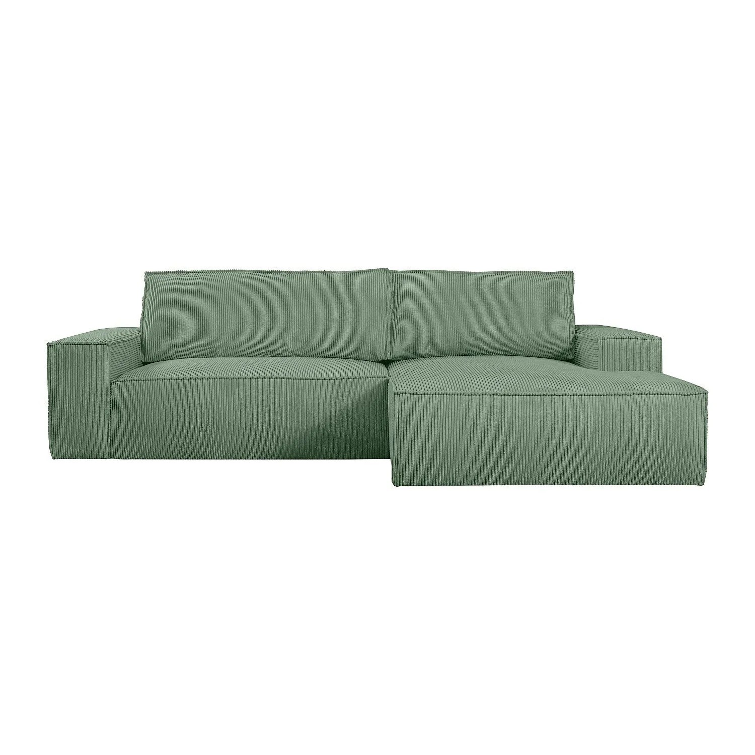Vente-unique Schlafsofa Amelia Mandelgrün 267 cm