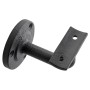 Schwarzer SOTECH Handlaufhalter ROBUST aus Gusseisen für Treppen & Geländer.