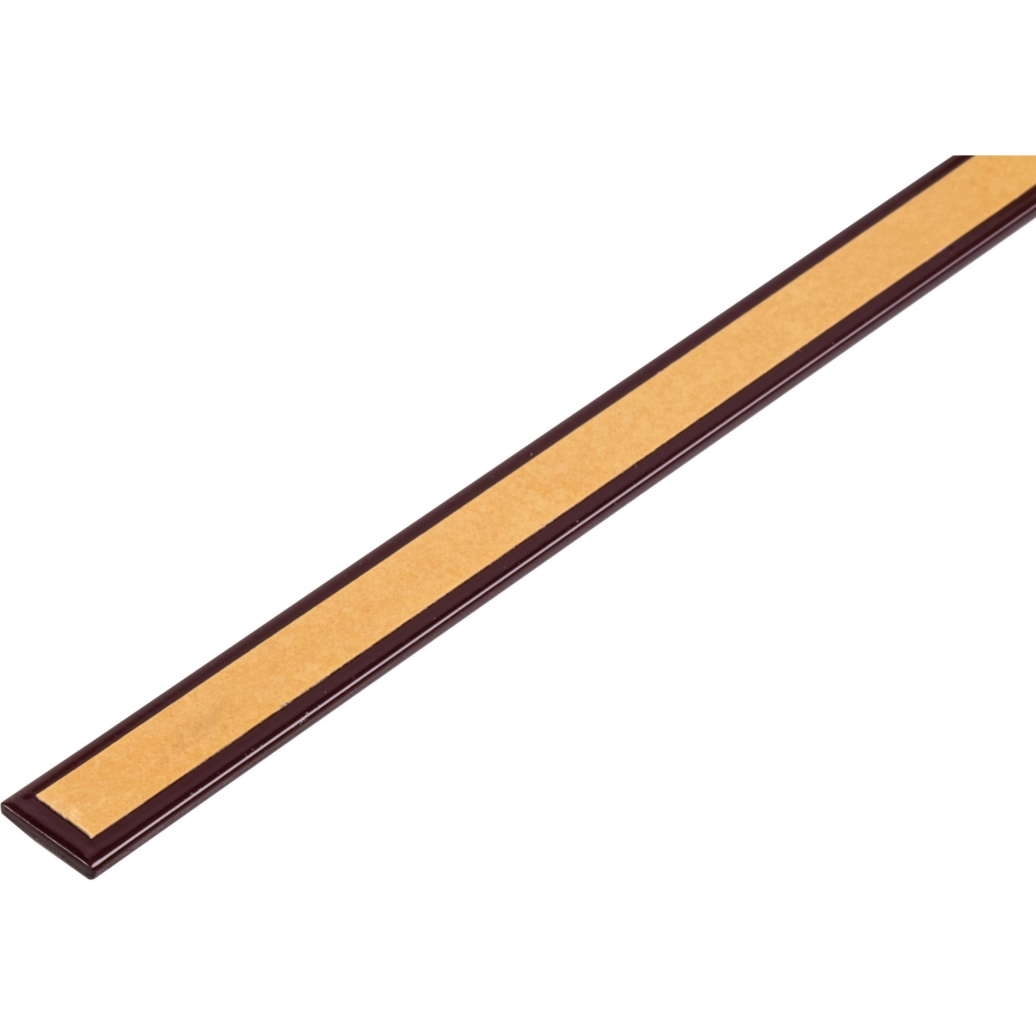 Selbstklebende, beschichtete Aluminium Flachstange in Dark Berry, 2000mm lang.