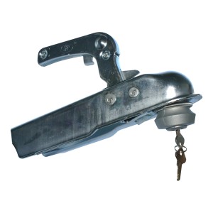 Las Diebstahlsicherung für Wohnwagen und Anhänger, Stahl mit Schloss und Schlüssel.