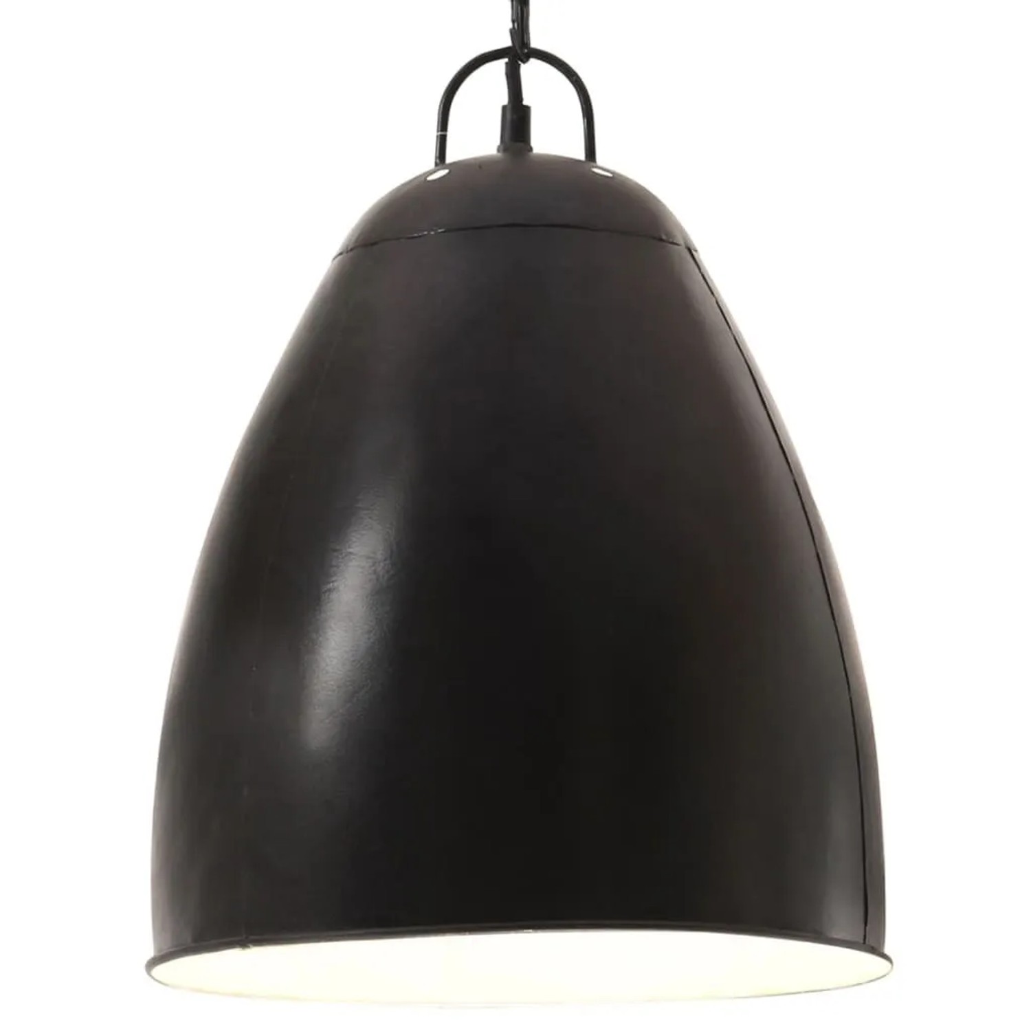 vidaXL Hängelampe Industriestil 25 W Schwarz Rund 32 cm E27 320561