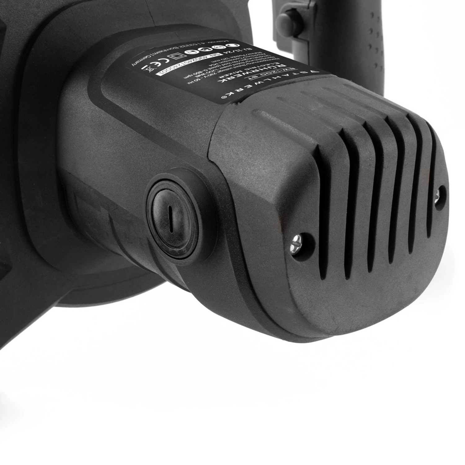 Detailaufnahme des STAHLWERK Rührwerk RW 1200 ST, Handwerkzeug mit 1200W Leistung.