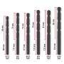 Einhell Metallbohrer-Set HSS-R, 19-teilig, verschiedene Größen mit Maßangaben.