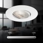 Briloner LED-Einbauleuchte Kulana, weiß, dimmbar, 2er-Set. Schwenkbarer Einbaustrahler für Decken.