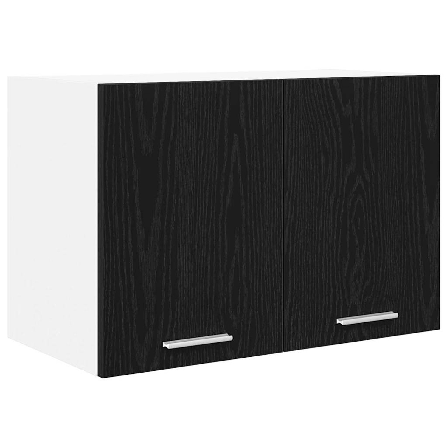 vidaXL Hängeschrank Riga Schwarze Eiche und Weiß 60 x 31 x 40 cm 884164 günstig online kaufen