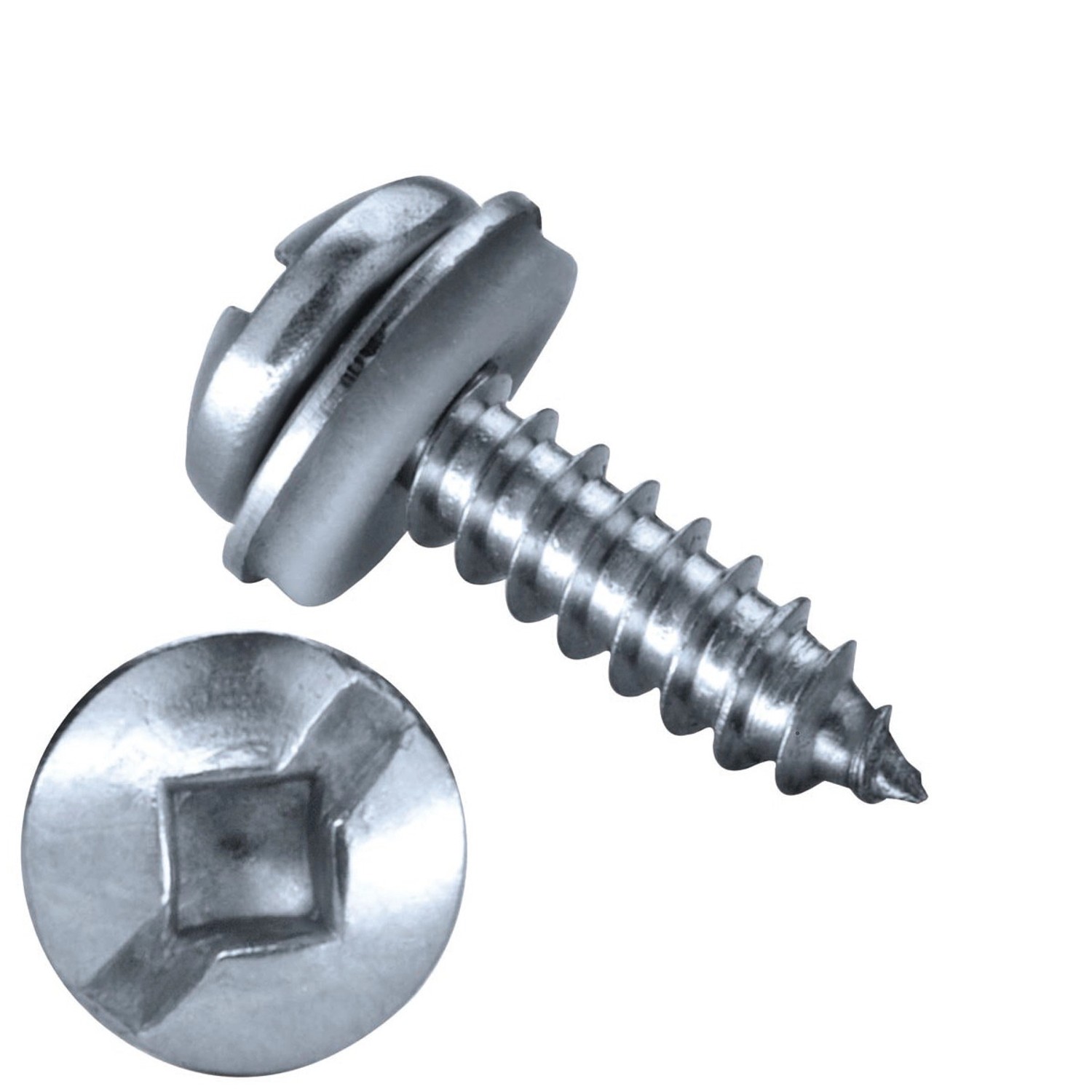 GOEBEL 500 Linsenblechschrauben Dichtscheibe 4,8 x 19 mm Edelstahl A2 V2A Linsenkopf Längsschlitz Schrauben Blechschraube