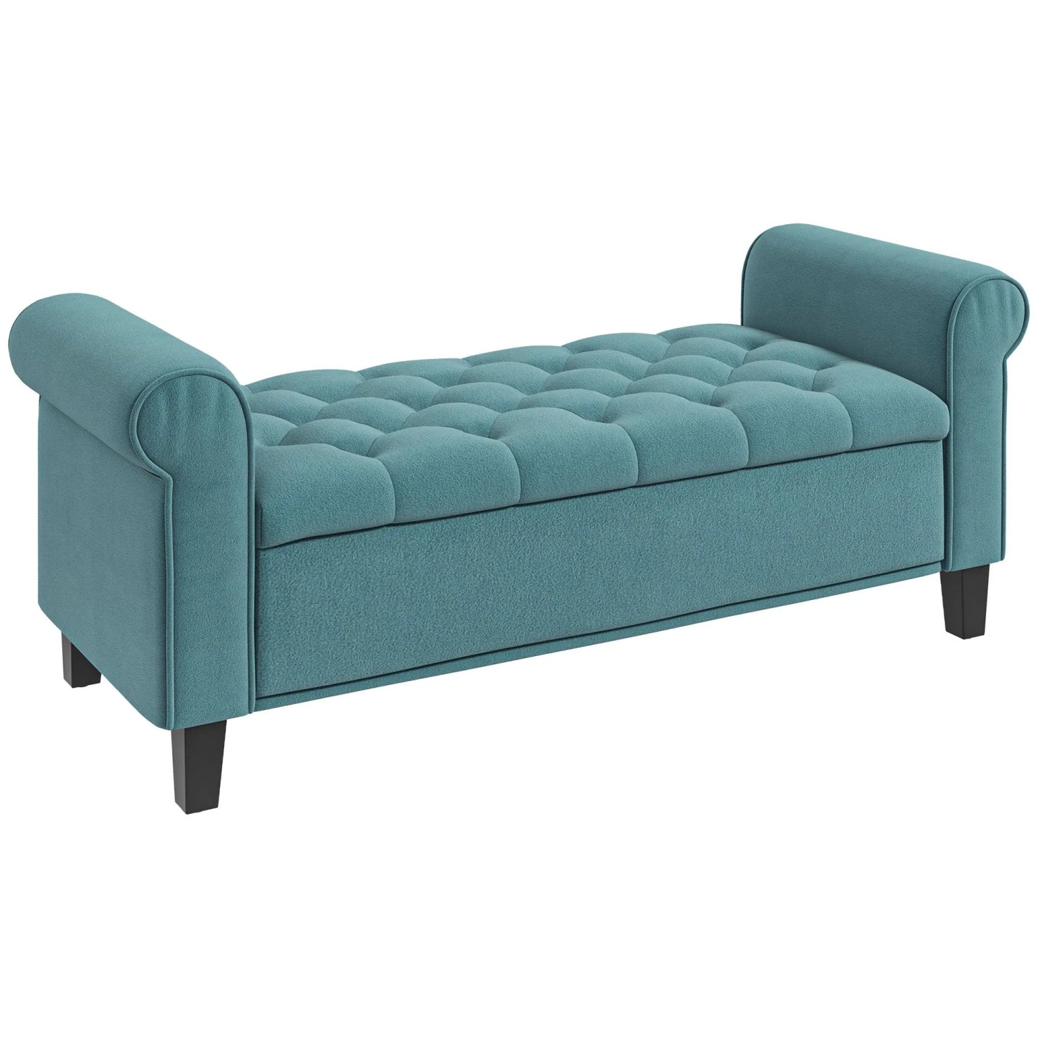 HOMCOM Sitzbank mit Stauraum bis 120 kg Belastbar 126 x 48,5 x 47 cm