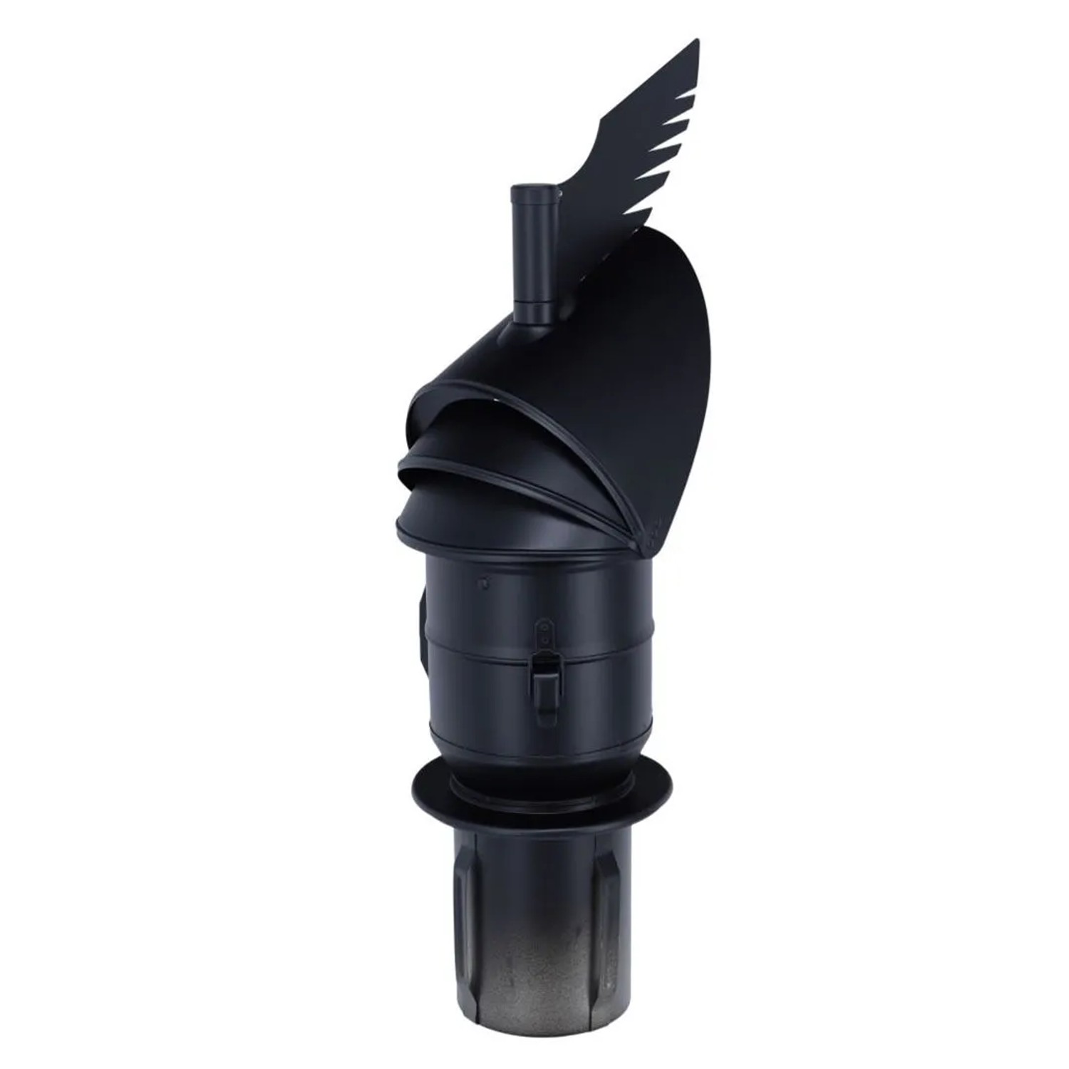 Subtiel Schornsteinaufsatz Rotowent Dragon 2 Zum Einstecken Edelstahl Ø 130 mm Schwarz