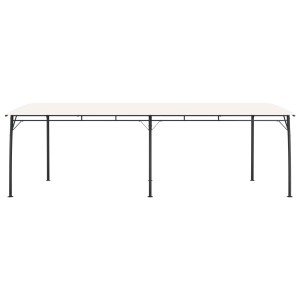 Cremeweißer vidaXL Garten-Sonnenschutz 6x3m mit Stahlgestell für Terrasse & Garten.