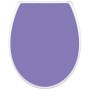 Banjado Familien WC-Sitz mit Lavendel Motiv. Klodeckel mit integriertem Kindersitz, aus Polypropylen.