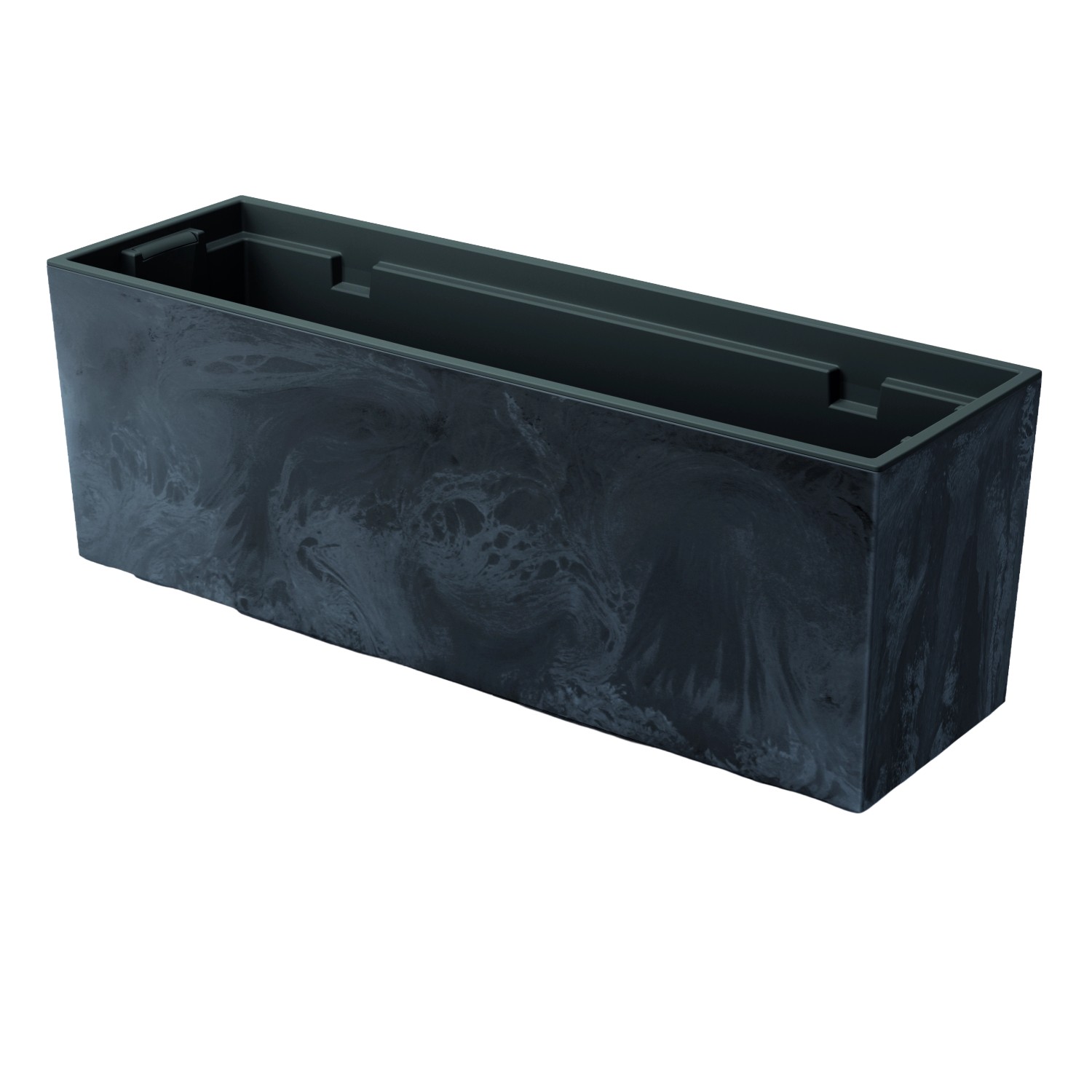 Prosperplast Blumenkasten Urbi Case Beton Effekt 770 x 235 x 246 mm Anthraz günstig online kaufen