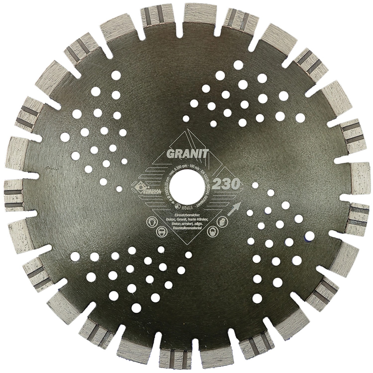 Medial Diamant Trennscheibe Granit Ø 230 / 22,23 mm