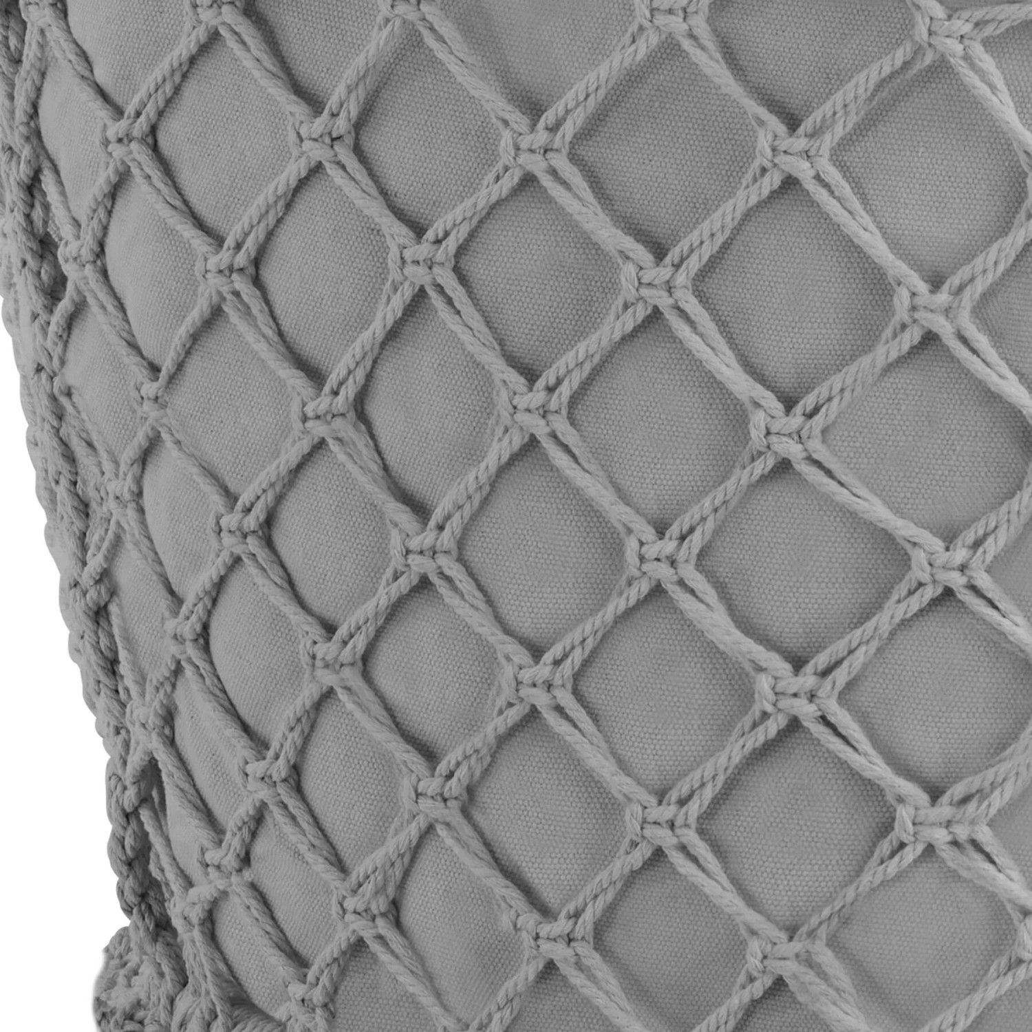 Tectake Hängesessel Grazia Mit Sitz  und Rückenpolster Stabil und Strapazierfähig  72 x 80 x 125 cm Grau_10