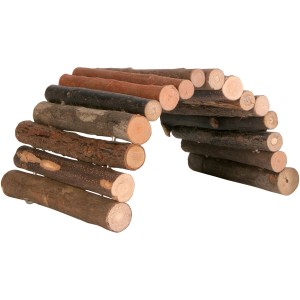 Trixie Natural Living Brücke, 22x10cm, aus Naturholz für Kleintierkäfig.