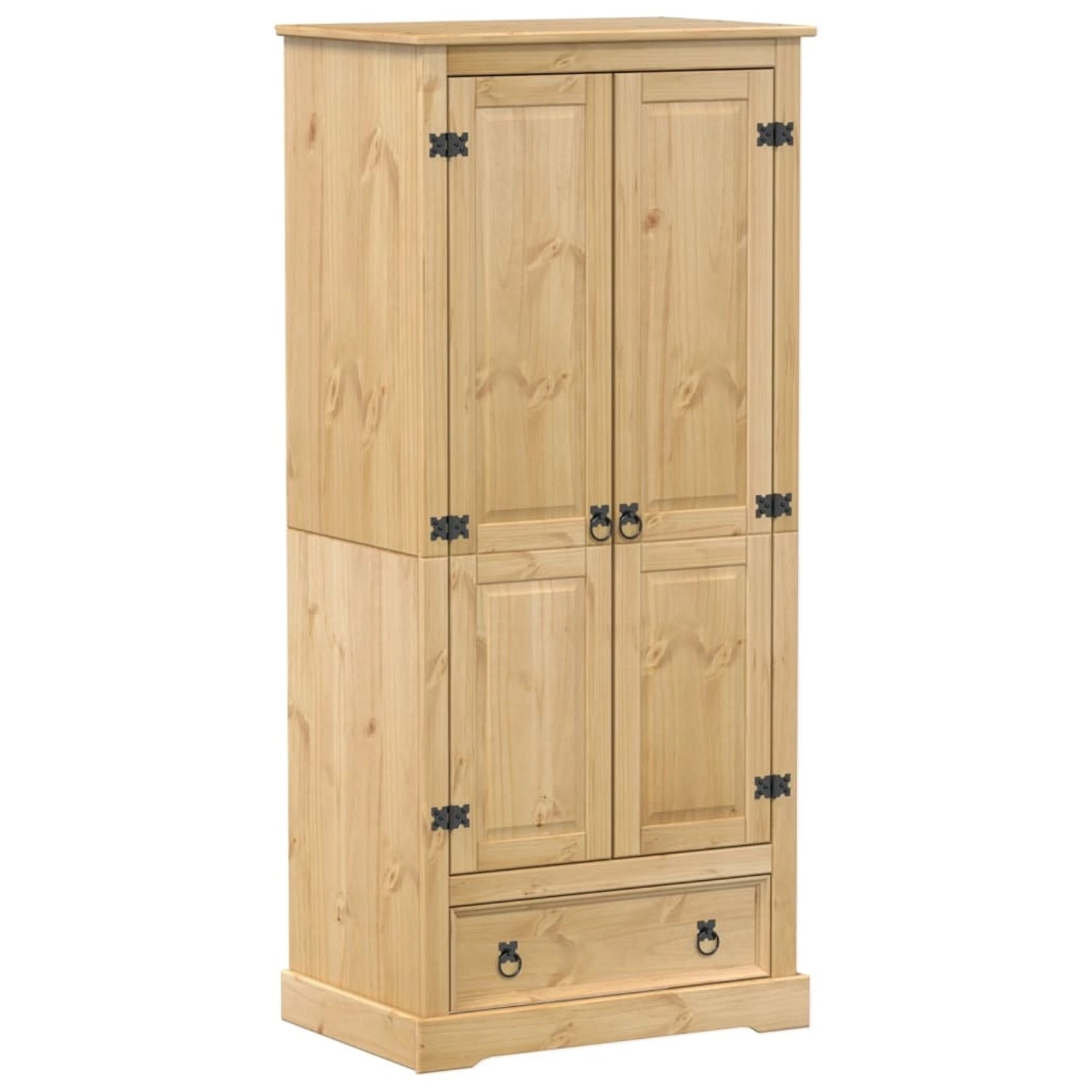 vidaXL Kleiderschrank Corona 76x50x170 cm Massivholz Kiefer 4002768 günstig online kaufen