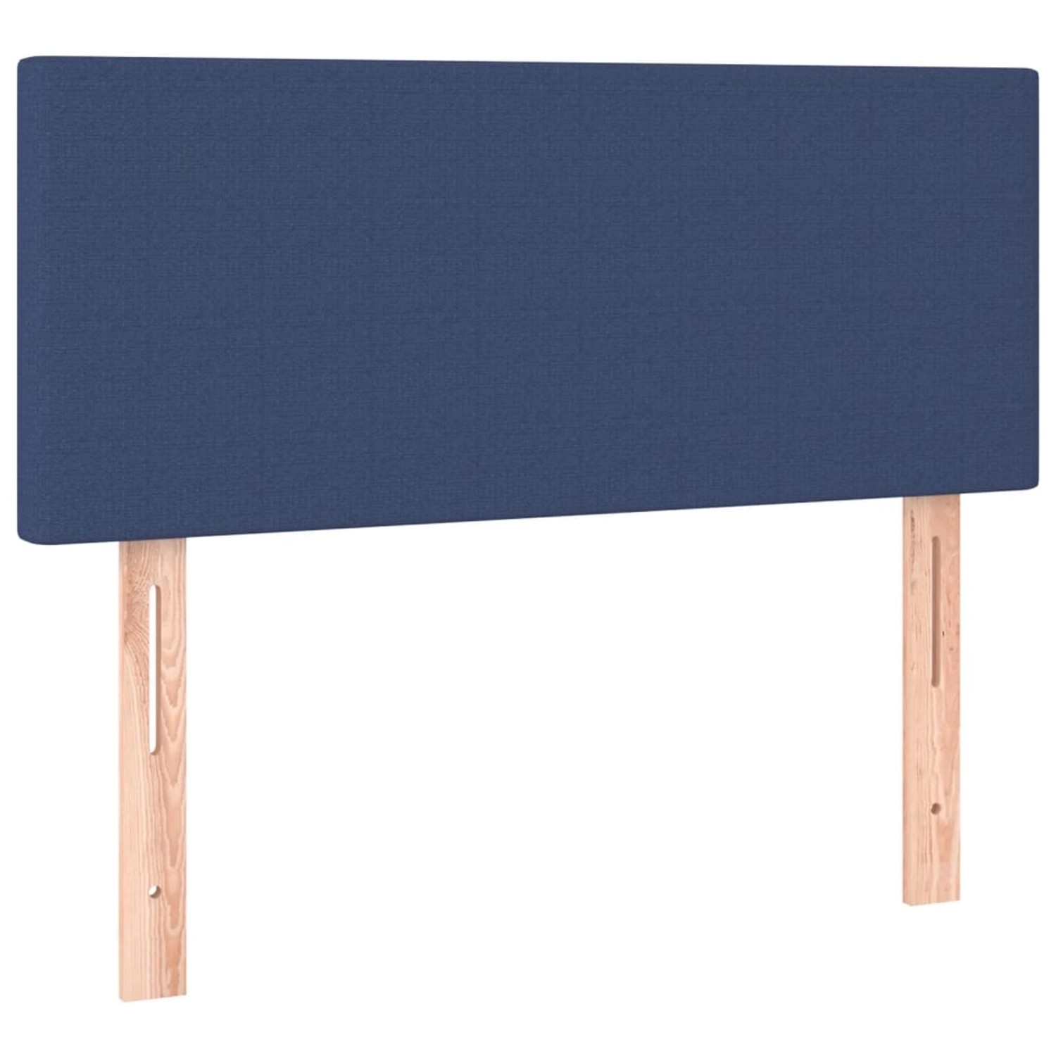 vidaXL LED Kopfteil Blau 100x5x78/88 cm Stoff 3121328