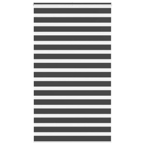 vidaXL Doppelrollo Schwarz 130x200 cm Stoffbreite 125,9 cm Polyester 4014267