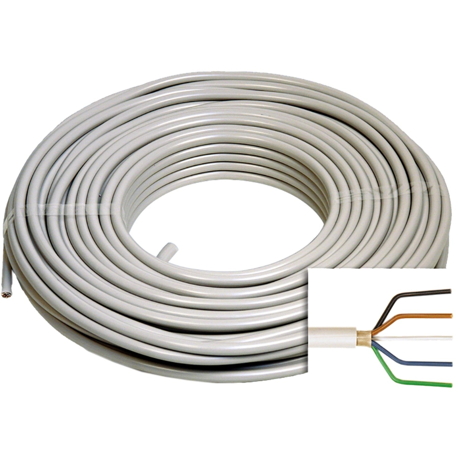 Emskabel Feuchtraumleitung NYM-J 5 x 2,5 mm² 100 m