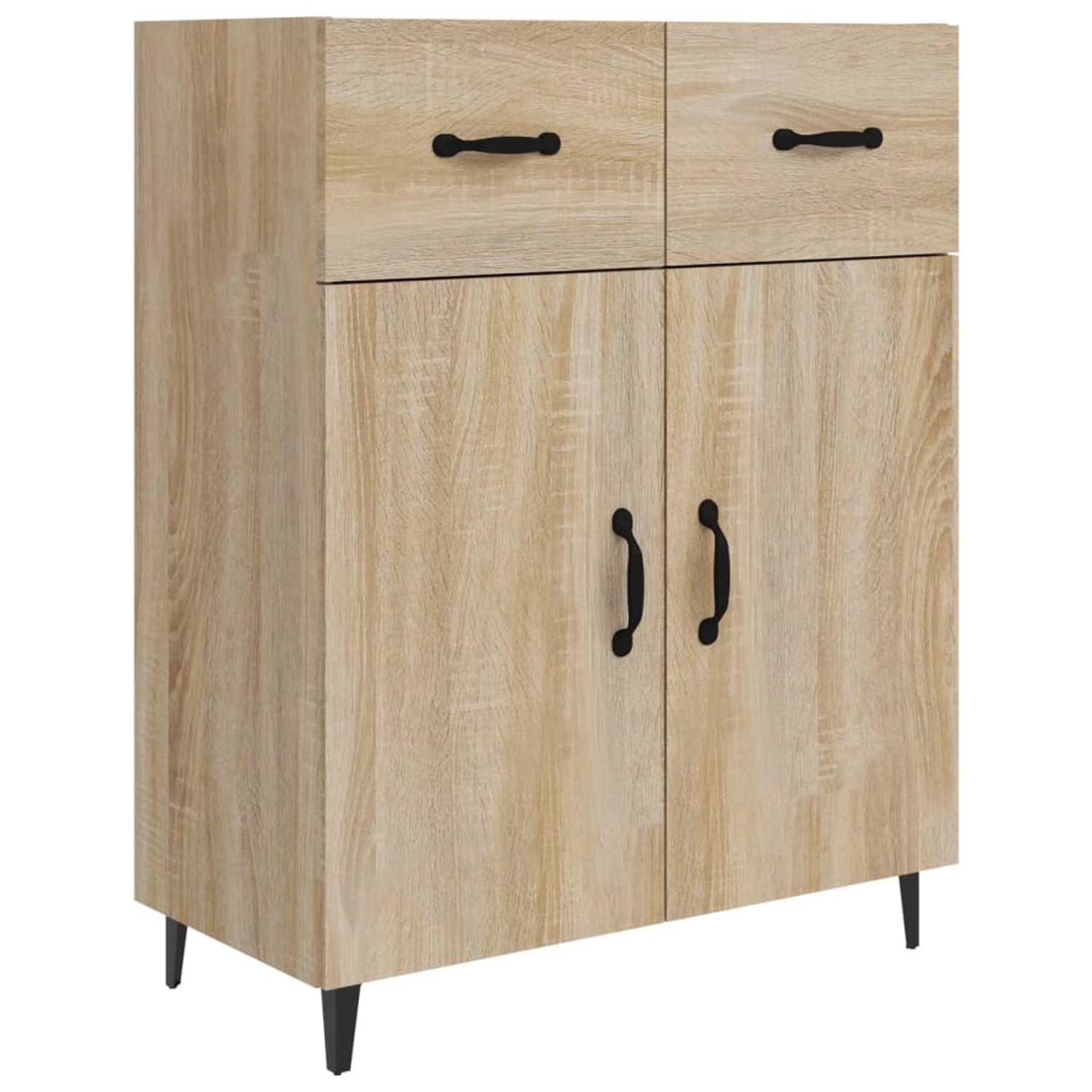 vidaXL Sideboard Sonoma-Eiche 69,5x34x90 cm Holzwerkstoff 812198