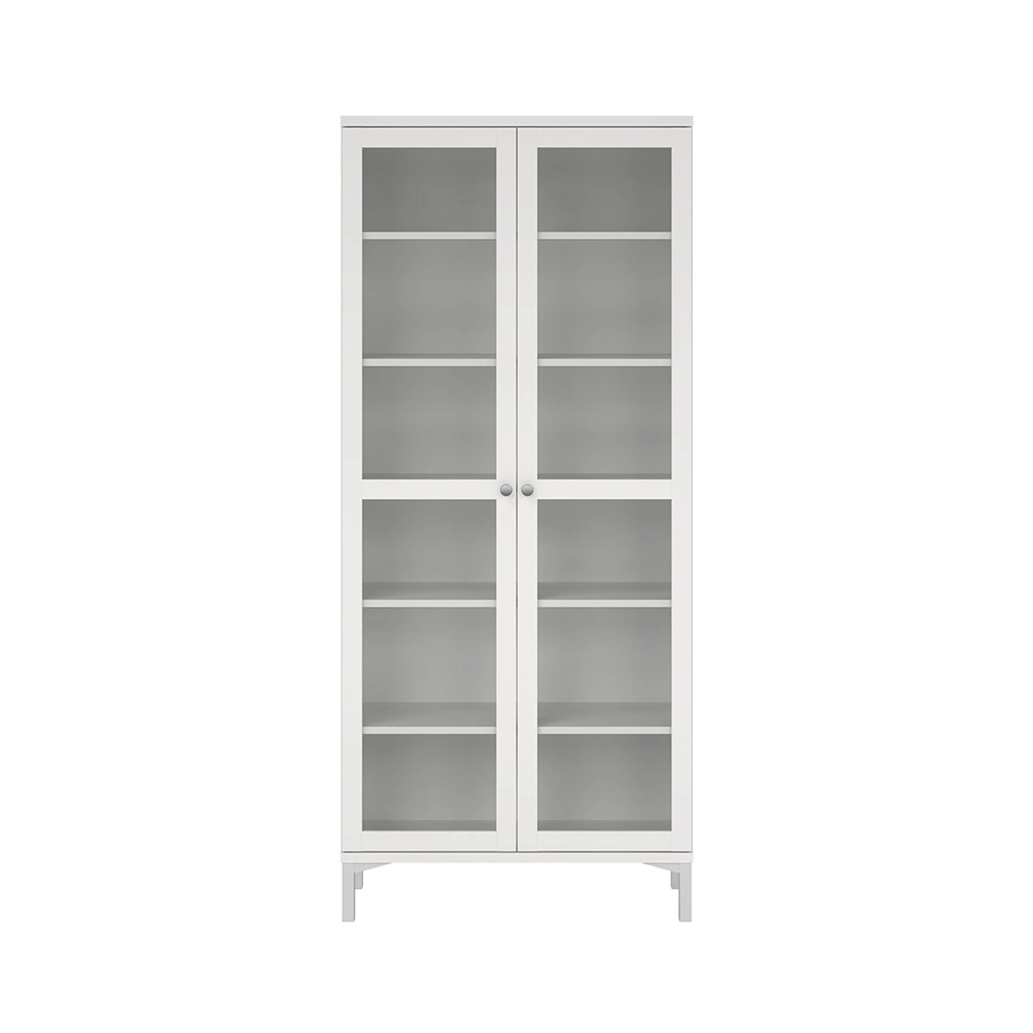 ebuy24 Roma Vitrinenschrank 2 Türen Weiß günstig online kaufen