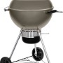 Weber Holzkohlegrill Master-Touch GBS Smoke Grey 57 cm mit Deckelthermometer und Rädern.