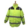 Gelbe Piloten Warnschutzjacke TT Job Gr. XL mit Reflexstreifen für hohe Sichtbarkeit.