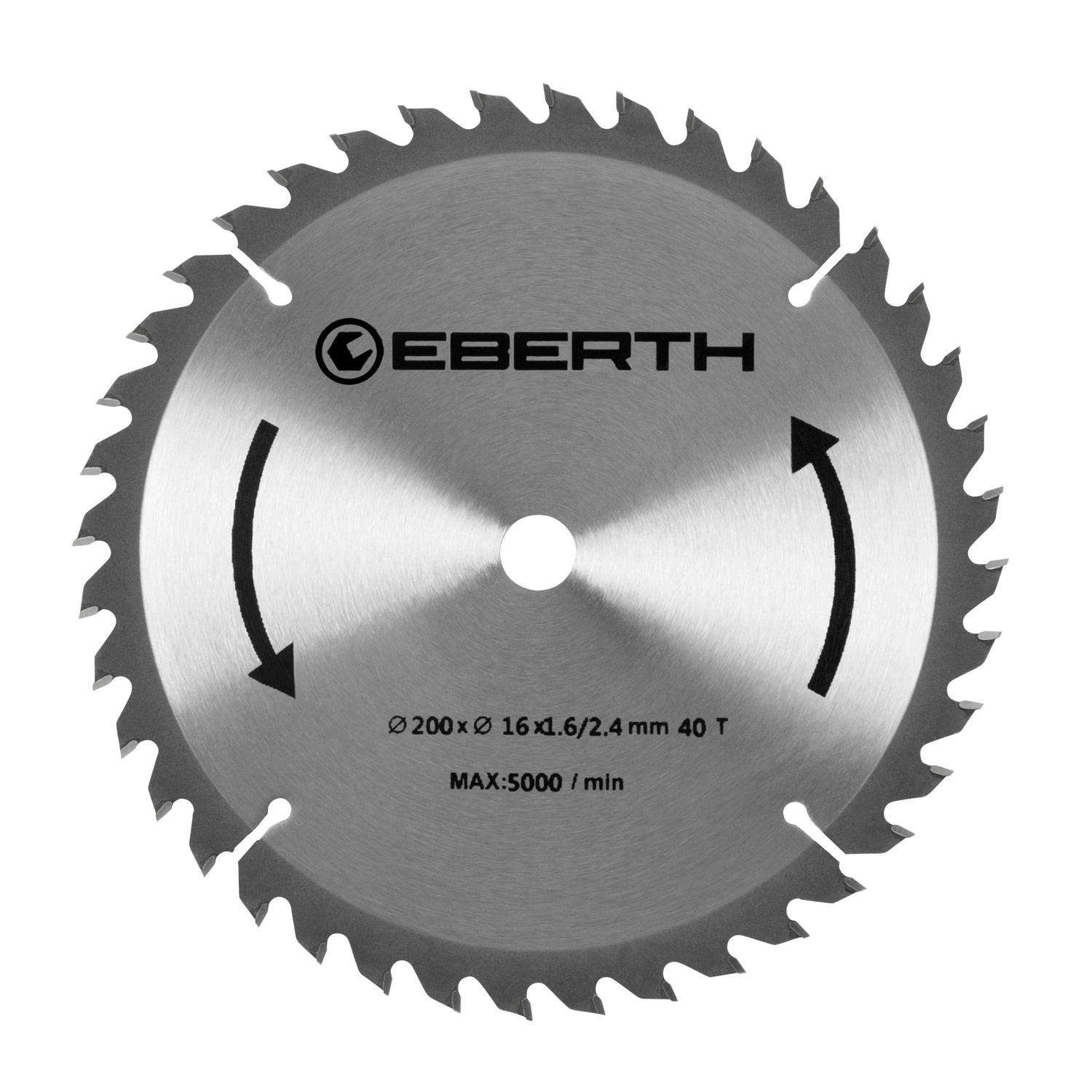 EBERTH Kreissägeblatt 200mm Durchmesser 30mm Bohrung 2,4mm Schnittbreite günstig online kaufen