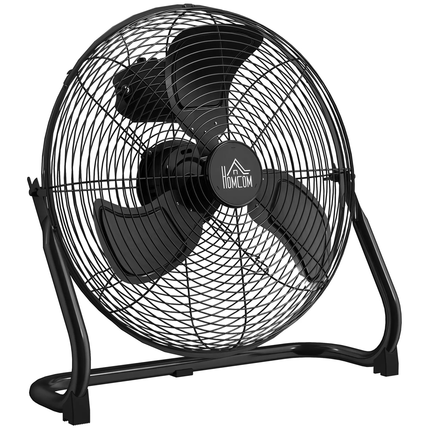 HOMCOM Windmaschine Retro Stil Tischventilator Elektrischer Ventilator