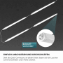 LUXULA LED Feuchtraumleuchte, 60cm, mit Schnellverbindern zur Reihenmontage.