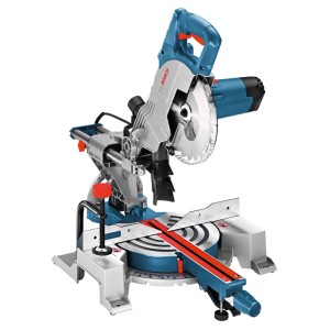 Bosch Professional Paneelsäge GCM 80 SJ, blau-silber, mit 216 mm Sägeblatt für präzise Kapp- & Gehrungsschnitte.