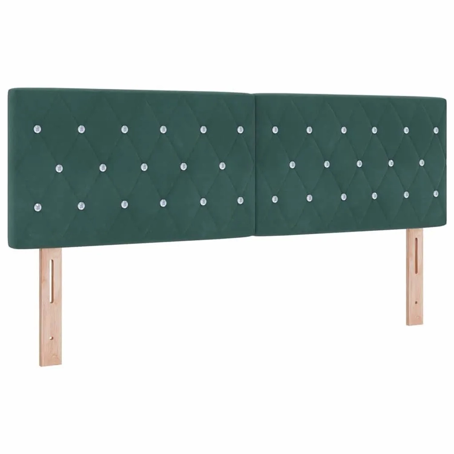 vidaXL Kopfteil mit Kopfteil Dunkelgrün 144 cm Kunstleder 42007090