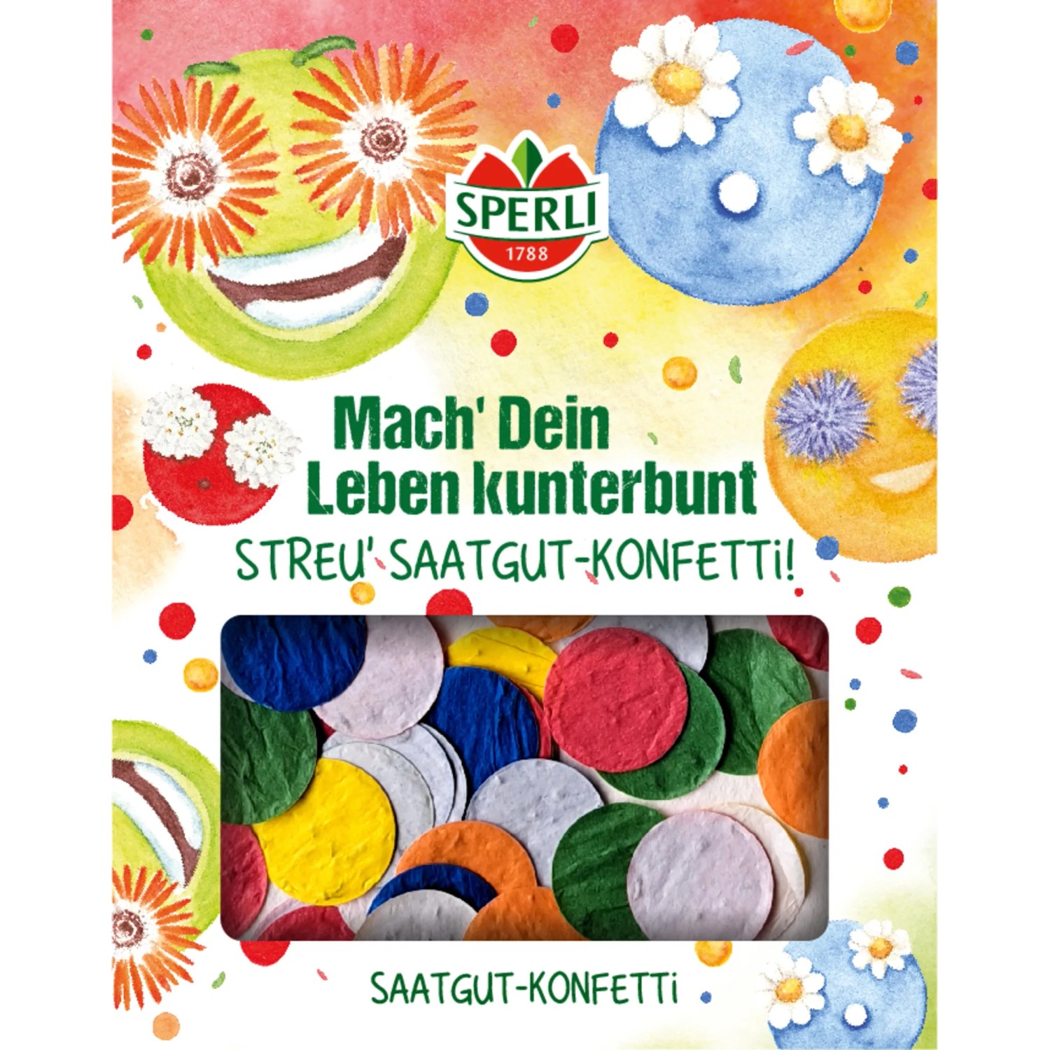 Sperli Saatgut-Konfetti Rund