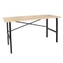 rikta Werkbank 159 cm mit Holzplatte und schwarzem Stahlgestell.