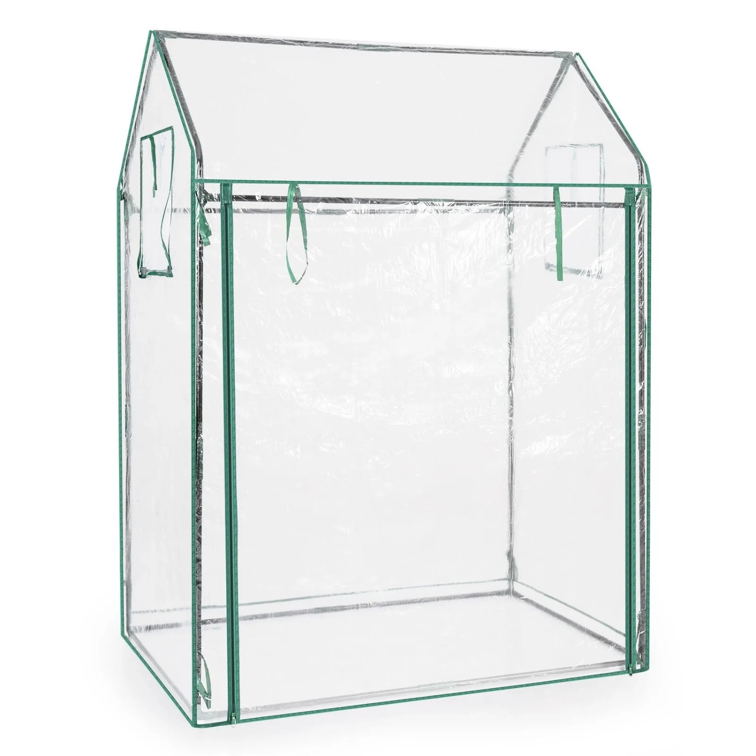 Costway Tomatengewächshaus 129 x 80 x 173 cm mit Sonnenschutznetz & Tür