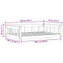 vidaXL Hundebett Wachsbraun 100 x 70 x 28 cm Massives Kiefernholz 869886_10