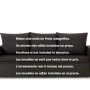 Schwarzes Set Gartenbankkissen: Sitzkissen 100x60 und 2 Rückenkissen 50x56 cm für 2-Sitzer Gartenbänke.