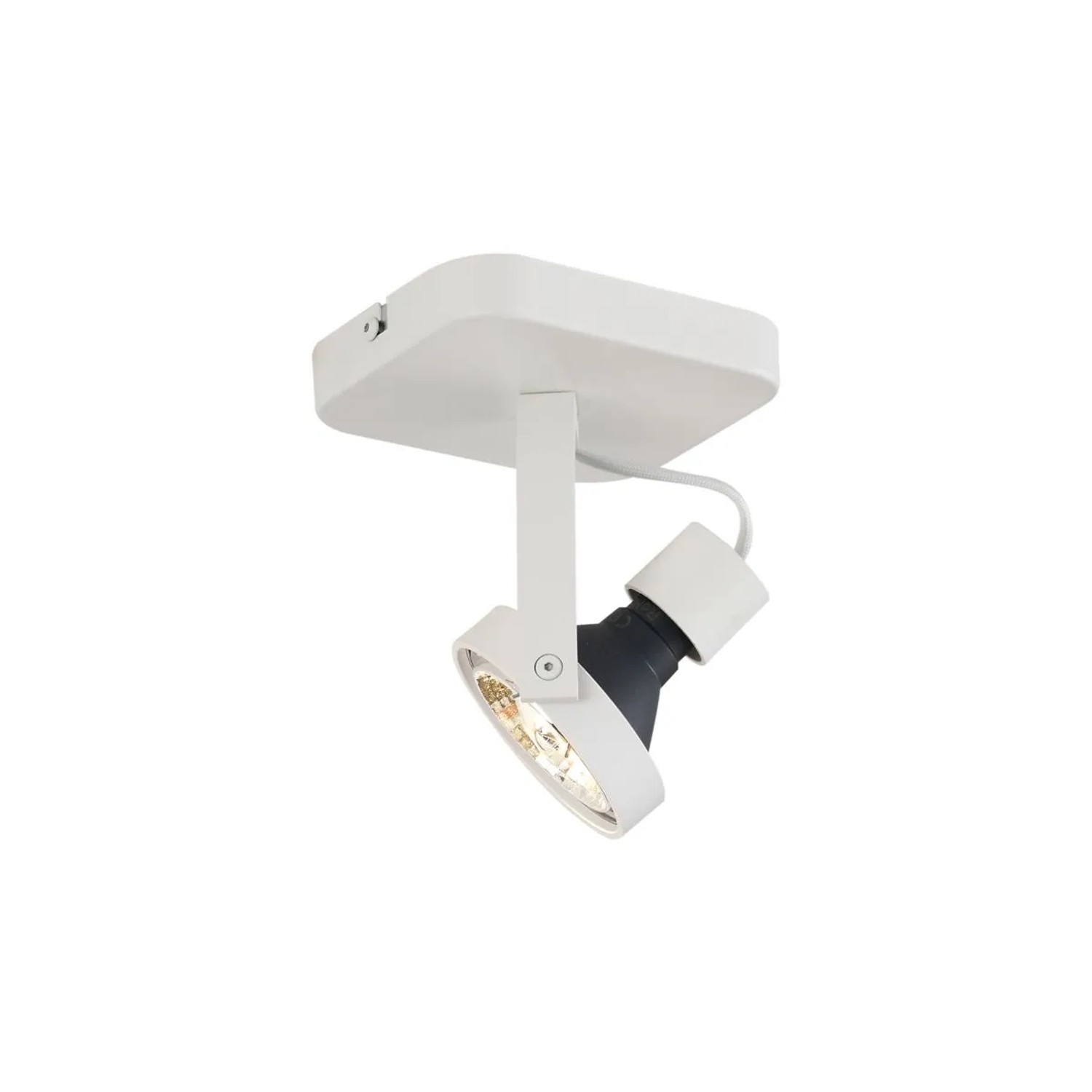Qazqa Design Deckenstrahler Weiß GU10 70mm Dreh Und Schwenkbar Vo