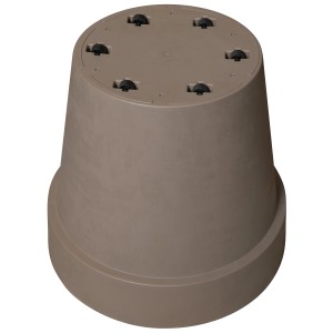 Deroma Pflanztopf Like Camel, 79 cm, mit Rollen. Pflanzkübel aus der Froschperspektive.