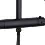 Schütte Überkopfbrause-Set Madura Fresh, Schwarz Matt, mit Thermostatarmatur. Detailansicht.