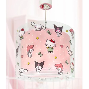 Dalber Deckenlampe mit Hello Kitty, Kuromi, My Melody und Cinnamoroll für Kinderzimmer.