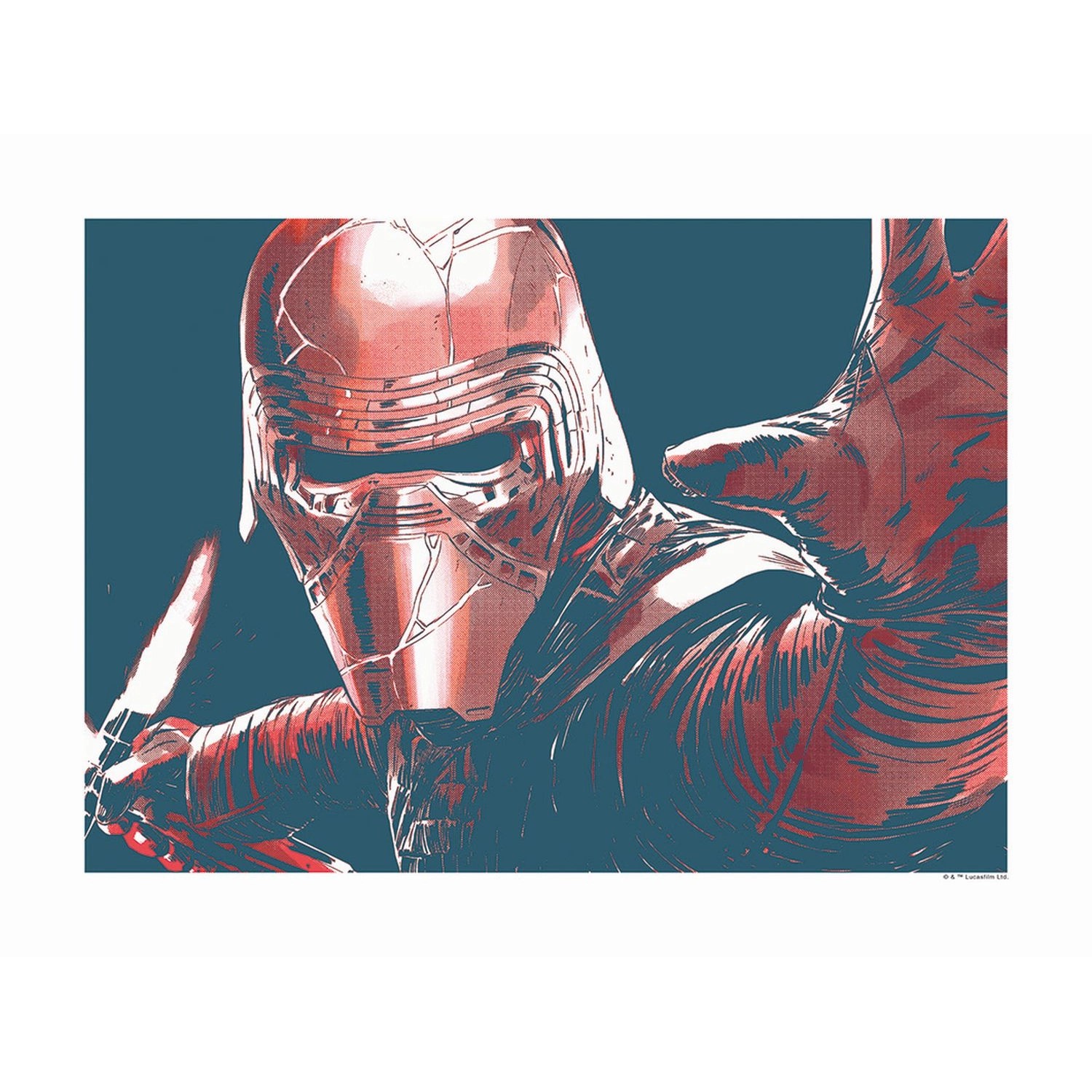 Disney Poster Star Wars Kylo Rot und Blau 40 x 30 cm 610260 günstig online kaufen