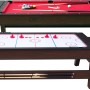 Reverso Spieltisch: Pooltisch und Airhockey-Tisch in einem, mit Zubehör.