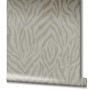 Beige Vliestapete mit Zebra-Streifen im GZSZ-Look von Marburg, Rolle.