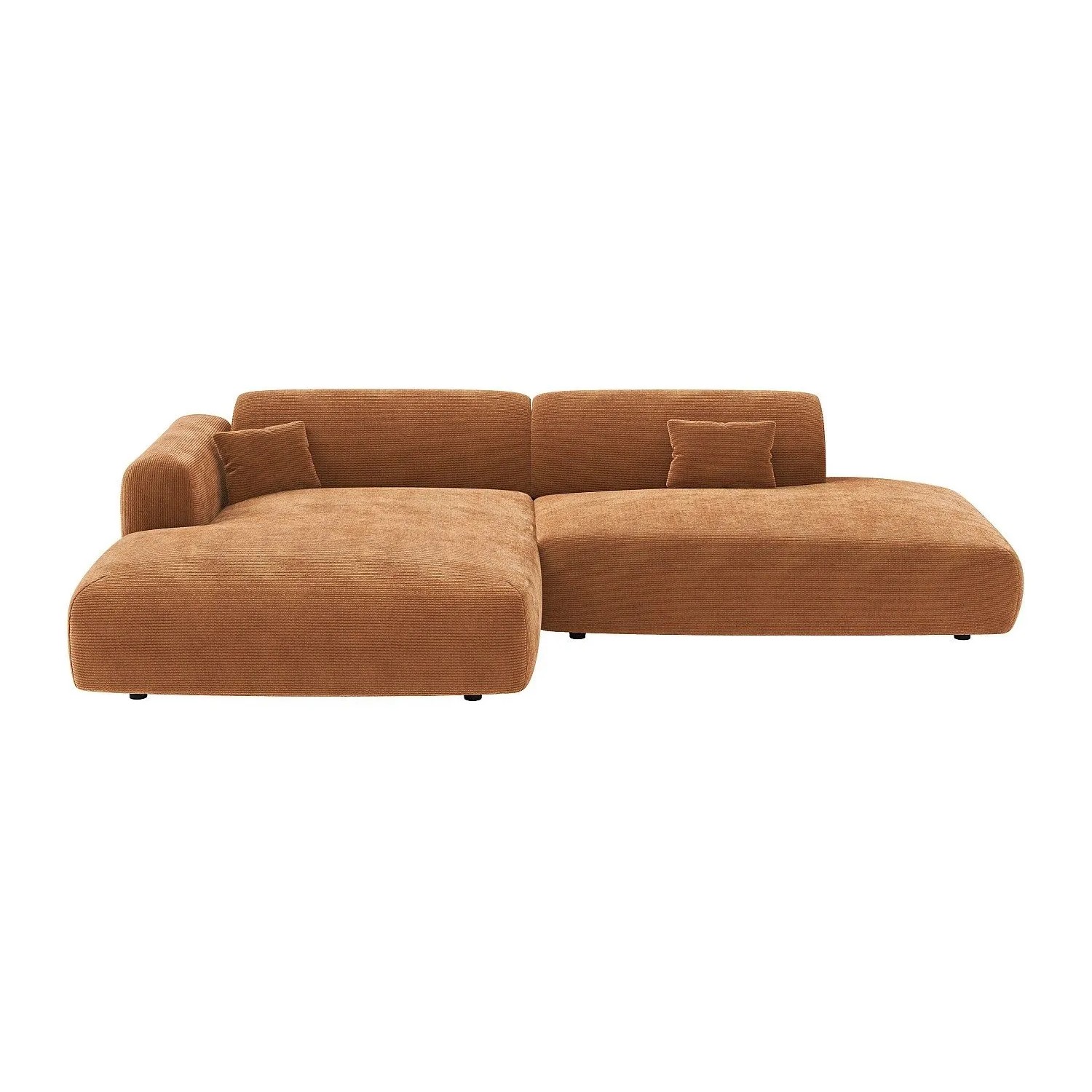 Vente-unique Sofa Ohne Schlafmöglichkeit Pogni Terracotta 300 cm