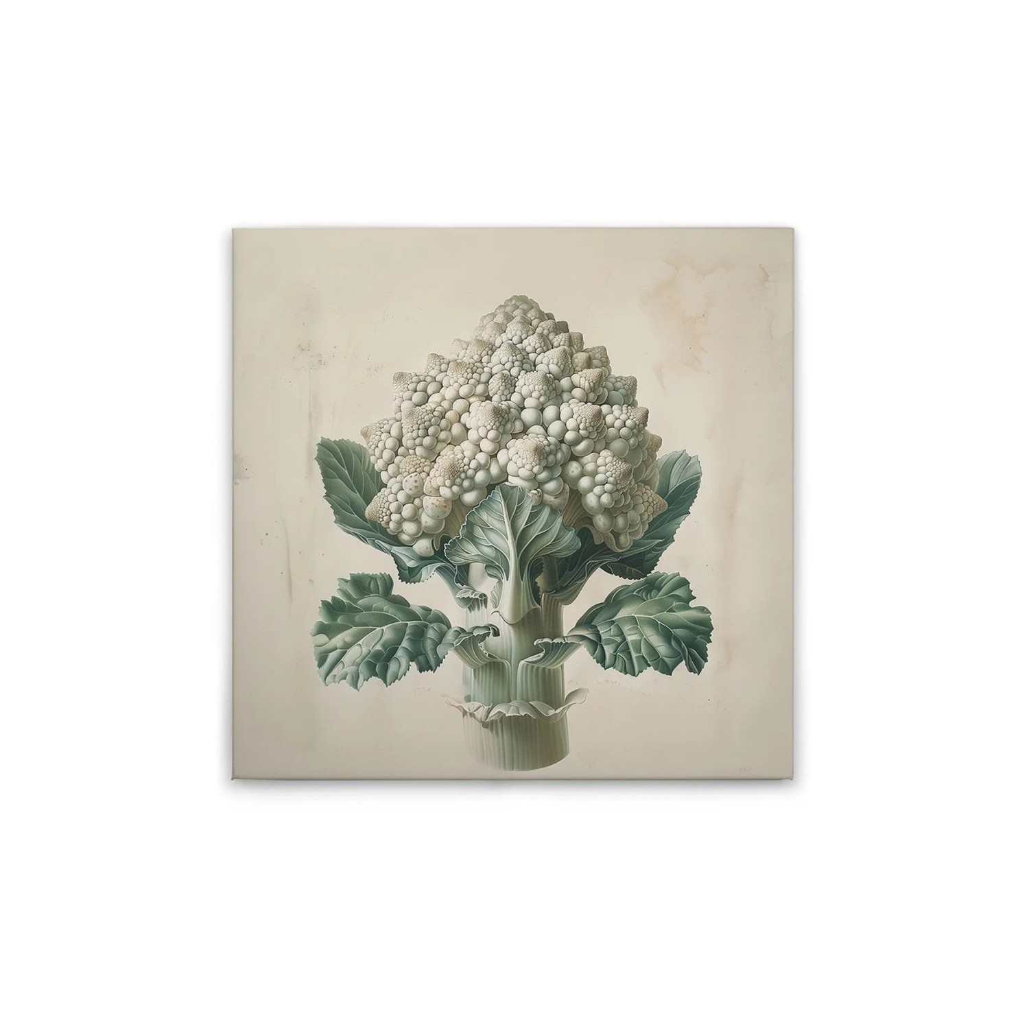 Tadessi Leinwandbild - M1-No.51860 - Romanesco Küchenmotiv - 50 x 50 cm - Quadratisch