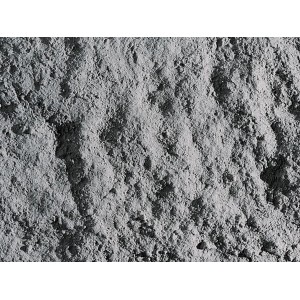 Nahaufnahme von Scherf Urgesteinsmehl, feine Körnung, zur Bodenverbesserung im Garten.