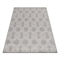 Ayyildiz Outdoor-Teppich Aruba grau mit geometrischem Muster, 60x100 cm.