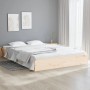 vidaXL Massivholzbett, 140x200 cm, Kiefernholz Bettrahmen für Schlafzimmer.