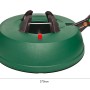 Grüner OBI Basic 250 Christbaumständer mit Fußhebel und Wasserstandsanzeige.